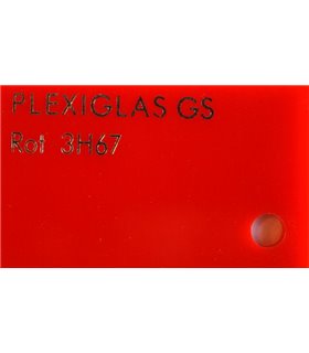 PLEXIGLAS ROOD 3MM 600 X 400MM LASER