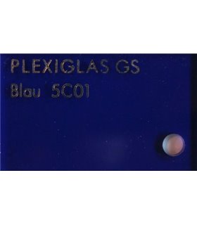 PLEXIGLAS BLAUW 3MM 600 X 400MM LASER
