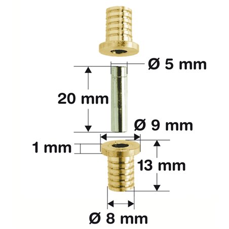 ALIGNMENT PINS, 3-PART (5-8 MM) PACK/ 10 PCS.